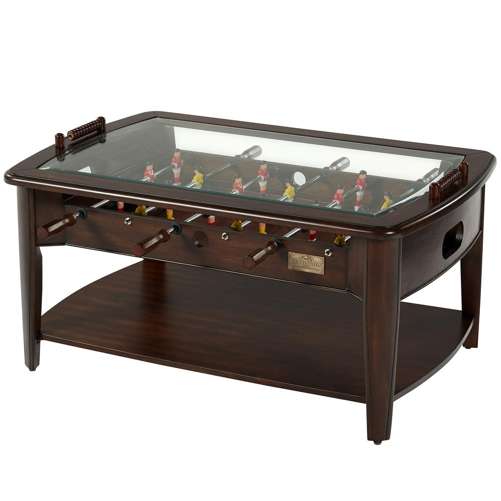 Barrington 42" Furniture Foosball Soccer Coffee Table, Brown Walmart