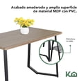 thumbnail image 3 of Juego De Comedor 4 Sillas y Mesa Tablero MDF Asiento Acolchado Kingshouse cafe G, 3 of 7