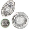 thumbnail image 1 of Sink Strainers, Set of 2, For All Drains, Kitchen Sink Grid, Sink Grid, Sink Drain, 7cm Hair Extension Chain, 1 of 5