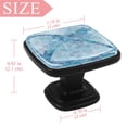 thumbnail image 4 of 4 Pcs Square Cabinet Handle Cupboard Knob Drawer Pulls Handle Sea-Maid Mermaid Scale Drawer Knobs with Screws Furniture Decoration, 4 of 7