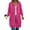 Hot Pink#04, variant on Yteetum Sweatshirts Hoodies for Women Drawstring Zip up Fleece Long Hoodie Jackets Outwear Womens Casual Solid Oversized Zipper Loose Fits Long Sleeve Long Length Pockets Hooded Sweatshirt Fall Coats