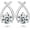 1 Carats (0.5ct*2), variant on Moissanite Stud Earrings D Color VVS1 Moissanite Earrings 925 Sterling Silver 18K Gold Plated Friction Flat Bottom Mermaid Tail Earrings for Women