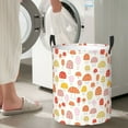 thumbnail image 4 of Goofa Cute Cartoon Mushrooms Printed Circular Hamper,Laundry Basket with Handles,Storage Baskets Foldable,Large Capacity Laundry Hamper-Small, 4 of 8