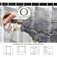 thumbnail image 2 of Rideau de Douche en Marbre Gris Doré - Ensemble de Rideaux de Bain en Tissu Minimaliste et Moderne à Motif Abstrait, Comprend des Crochets, 72x72 Pouces, Ajoute Sophistication et Élégance à Tout Décor de Salle de Bain, 2 of 6