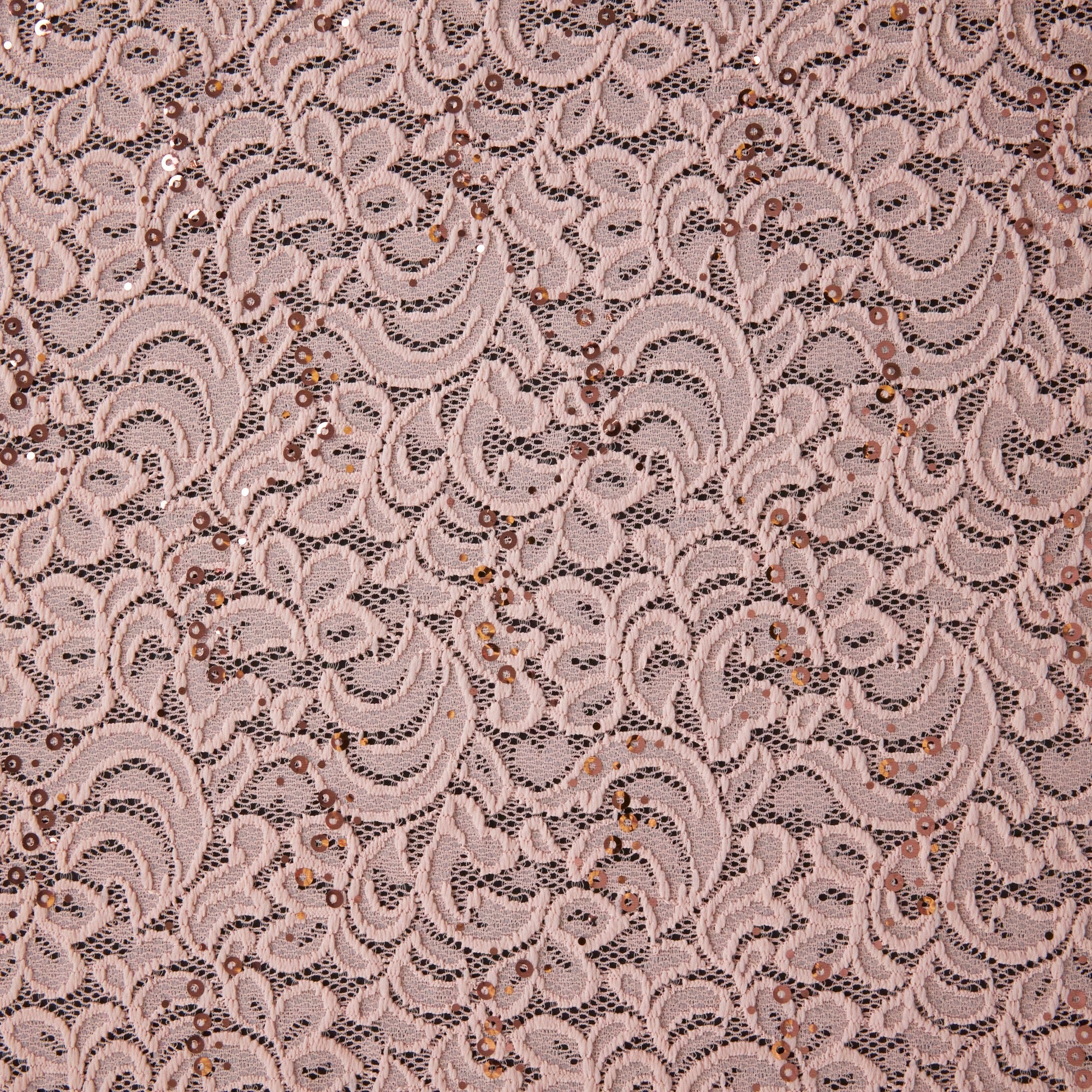Zelouf Madilyn Stretch Lace W Trans  , Sewing, DIY, Crafts Fabric by the Yard, Blush Flower, 5 Yard