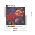 thumbnail image 2 of Pintura de diamante 5D DIY, kit de rosa con taladro redondo completo, decoración del hogar, arte artesanal, 30x30cm, 2 of 9