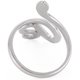 thumbnail image 2 of Anillo de serpiente abierto para mujer, personalizado, de acero inoxidable, talla 7 1/2 (17,7 mm)., 2 of 3