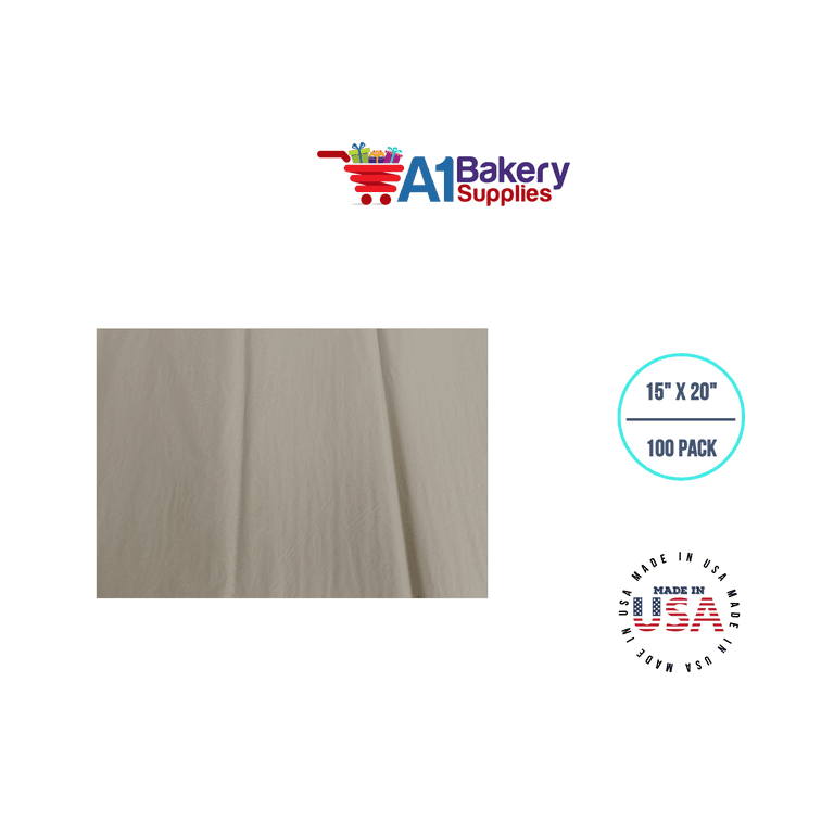 White Tissue Paper Squares, Bulk 100 Sheets, Premium Gift Wrap and Art  Supplies for Birthdays, 15 Inch X 20 Inch A1bakerysupplies 