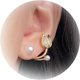 thumbnail image 1 of Pendientes para mujer Pendientes colgantes de perlas doradas de moda Pendientes de aro de perlas plateadas Pendientes de corazón de perlas pequeñas para niñas Joyería nupcial de boda Regalos para ella, 1 of 4