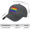 thumbnail image 6 of Pride Rainbow LGBT Flag of Ohio Baseball Cap Women Men Hat Vintage Trucker Sun Hat Dad Cowboy Hats, 6 of 8