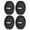 Black, variant on 4Pcs Car Door Latch Protective Cover Silicone Vehicle Door Locks Guard (Black)
