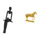 thumbnail image 5 of Figura de pensador abstracto,Figura de pensador abstracto de resina,estatua,escultura,Estatuas de caballos,Estatuas de caballos Figura de caballo Figura de caballo,Escultura de caballo Adornos, 5 of 8
