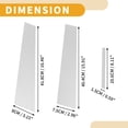 thumbnail image 4 of Unique Bargains 6 Pcs Door Pillar Window Trim for Toyota Mark X 130 2009-2019 Chrome Silver Tone, 4 of 8