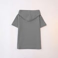 thumbnail image 3 of Short Sleeve Hoodies for Women Casual Solid Color V-Neck Pullover Loose Fit Comfy Sweatshirt Fashion Trendy Daily Wear Gray XXL, 3 of 8