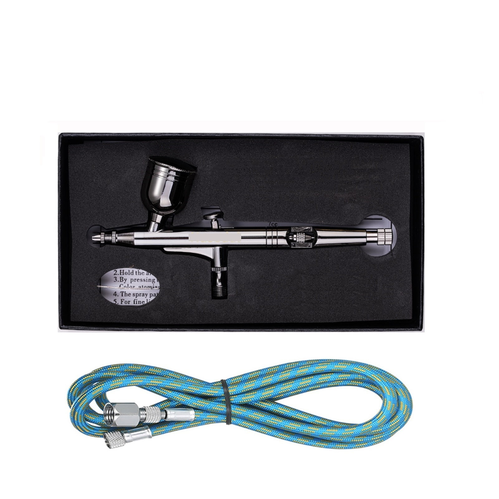 Gravity Dual-Action Airbrush 0.3mm 7cc Black Color Spray Gun For Art Craft Model ,Versatile applications