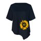 thumbnail image 4 of Moda Mujer Verano Casual Manga Corta Cuello Redondo Estampado Blusa Camiseta Wmkox8yi bvn1316, 4 of 4