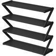 thumbnail image 1 of 4-Tier Shoe Rack Organizer Shoe Storage Rack for Entrance Z Shaped Shoe Organizer Multi-Functional Entrance Shoe Cabinet Corridor Shoe Cabinet, 1 of 1