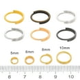 thumbnail image 2 of TALENO 400Pcs Key Rings Metal Small Key Rings DIY Keychain Rings Metal Round Key Rings O-shaped Rings, 2 of 7