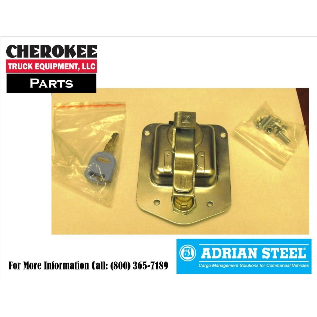 Adrian Steel 21000-0, Locking T-handle Latch w/Keys, For Adrian Steel Door Kits