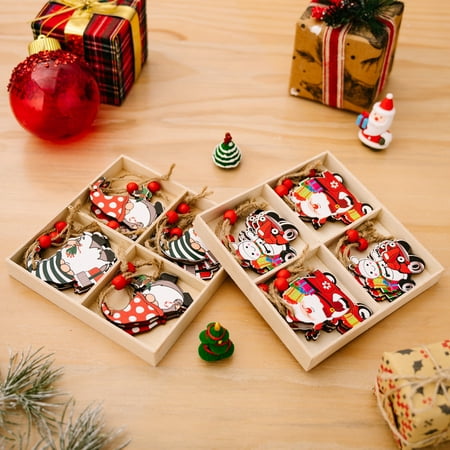 

Mittory Santa Claus Christmas Lost Santa Gnomes Christmas Tree Resin Decoration Pendant