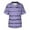 Purple, variant on Xfvqtps V-Neck Stripe Scrubs Tops for Women Plus Size Soft Stretch Wrinkle-Resist Medical Nursing Uniform with 2 Pockets Comfortable Lightweight Short Sleeves Casual Working Uniform Black