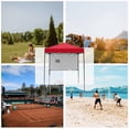 thumbnail image 2 of COOS BAY 6'x4' Instant Pop Up Canopy Tent with Adjustable Sun Wall, Lightweight Compact Portable Canopy with Carry Bag, Red, 2 of 8