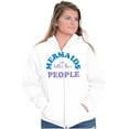 thumbnail image 4 of Mermaids are Better Than People Funny Zip Hoodie Sweatshirt Women Brisco Brands S, 4 of 6