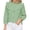 Green, variant on Plaid Blouse For Women Oversized Ruffle Y2k Puff Sleeve Checkered 3/4 Puff Sleeve Mock Neck Shirts Casual Summer Cute Yoke Tops Purple S
