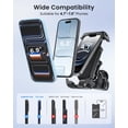 thumbnail image 5 of Anti-Shake Motorcycle Phone Mount - 2026 Dual Vibration Dampener, Universal Bike Phone Holder for iPhone 17/16/15/14/13 Series & Android 4.7-7”, Handlebar Mount for Bicycle/Motorbike/Scooter, 5 of 9