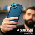 thumbnail image 6 of RegSun for iPhone 16e Case,Shockproof 3-Layer Full Body Protection [Without Screen Protector] Rugged Heavy Duty High Impact Hard Cover Case for iPhone 16e 2025,Turquoise, 6 of 6