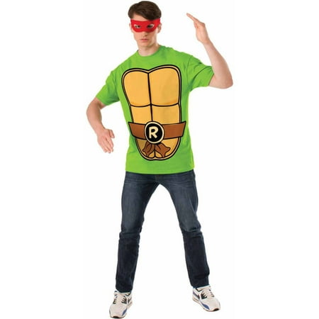 Teenage Mutant Ninja Turtles Raphael T-Shirt Kit Men's Adult Halloween Costume