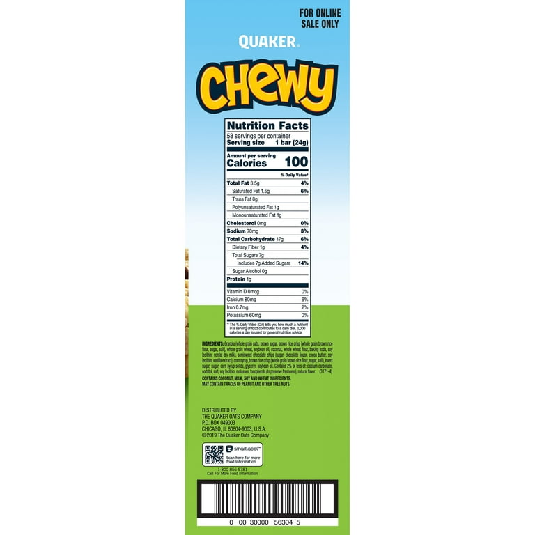 Granola Bars Nutrition Facts Granola Bars Nutrition Facts