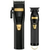 BaBylissPRO Black and Gold FX870BN Cordless Clipper with Outlining Cordless Trimmer FX787BN