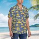 thumbnail image 3 of Balery Cartoon Submarines Camisas hawaianas de manga corta para hombre, camisas playeras de corte holgado, camisas de vacaciones con botones,3X-Large, 3 of 7