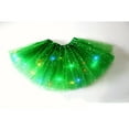 thumbnail image 4 of JFGHDG Women's LED Tutu Skirt Light Up Tutus Layered Tulle Ballet Skirt Sparkly Sequin Tutu Costume for Party Carnival Green One Size, 4 of 7