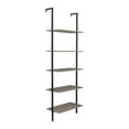 thumbnail image 4 of 5 Tier Ladder Shelf Open Wall Mount Ladder Bookshelf Storage Organizer with Metal Frame for Bedroom Living Room Office, 4 of 5