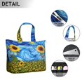 thumbnail image 4 of Rustic Wildflower Sunflower Bag Boho Floral Weekender Duffel, , Lightweight, Autumn-Inspired, 4 of 5