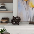 thumbnail image 3 of Gild Design House Devante Wood knot Sculpture, Large Dark Brown, 3 of 6