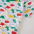 thumbnail image 4 of WIBACKER 3-8Y Toddler and Little Boys 2-Piece Dinosaur Pajamas Set 100% Cotton Short Sleepwear Kids Summer Pjs, 4 of 8