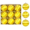 thumbnail image 2 of YIKA Flocking Christmas Balls 9 Christmas Tree Ornaments With Red Painteds Velvet Balls, 2 of 6