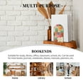 thumbnail image 7 of Pofeuu Succulent And Cactus Print Large Bookend Hold Heavy Books- Wood Bookends for Heavy Books Heavy Duty Book Ends Wood Bookends for Office Desk Non-Skid, 7 of 7