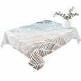thumbnail image 2 of Ombre Brown Blue Table Cloth Waterproof Tablecloths, Summer Coastal Ocean Sea Beach Wave Tablecloth Dining Table Cover for Kitchen Party Tabletop Outdoor, Rectangle Tablecloth 60x102 Inch, 2 of 9