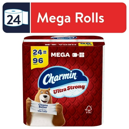 (6 pack) Charmin Ultra Strong Toilet Paper, 24 Mega Roll