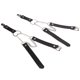 thumbnail image 5 of ligas ajustables para muslo con clip de resistencia al deslizamiento, ligas elásticas de pierna con forma de corazón punk para mujer, color negro, 5 of 8