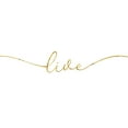 thumbnail image 2 of Villa, Milli 26x26 White Modern Wood Framed Museum Art Print Titled - Gold Live, 2 of 4