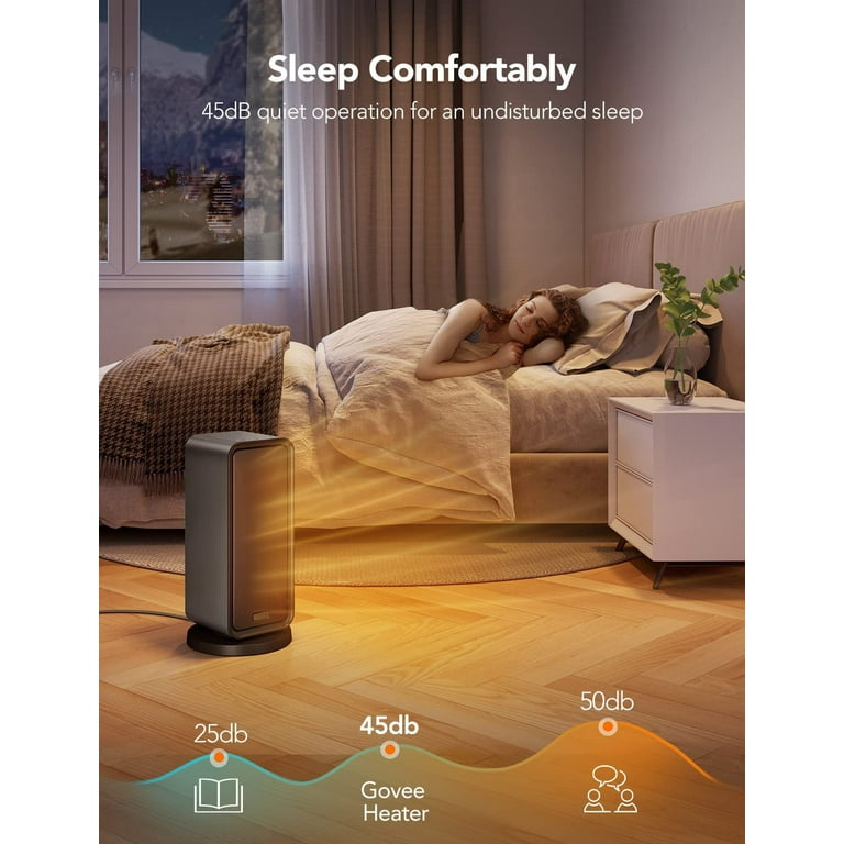 GOVEE ELECTRIC SMART SPACE HEATER + App Control Thermostat 1500W