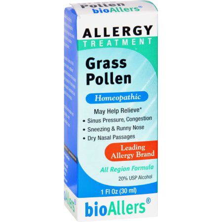 bioAllers Allergy Relief, Liquid, Grass Pollen, 1 (Best Relief For Pollen Allergies)