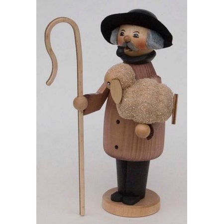 - Shepherd with his Sheep German Christmas Incense Smoker Made in Germany Burner