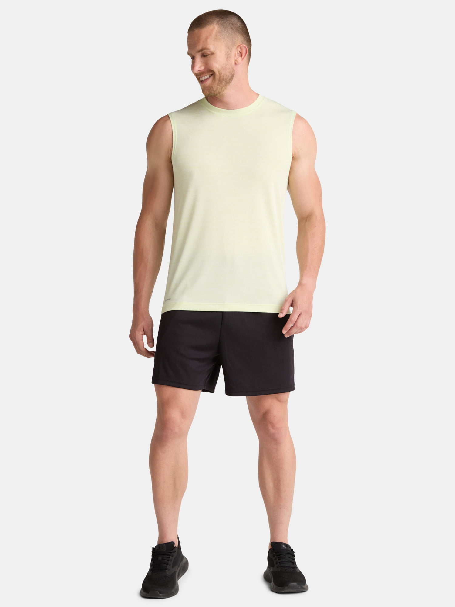 Athletic Works Men's & Big Men's Jersey and Space Dye Muscle Tee, Sizes XS-5XL
