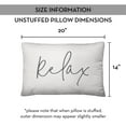 thumbnail image 7 of Creative Products Relax Thin Script White and Grey 14x20 Indoor / Outdoor Pillow, 7 of 7